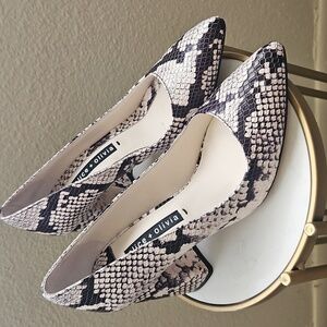 Alice + Olivia Snakeskin Print Women's Heels